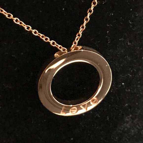 Necklace Pendant  - Rose Gold Color - Costume Jewelry - Picture 12 of 14